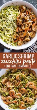 15 Minute Garlic Shrimp Zucchini Pasta Gimme Delicious Shrimp Zucchini Zucchini Pasta Recipes Pasta Substitute