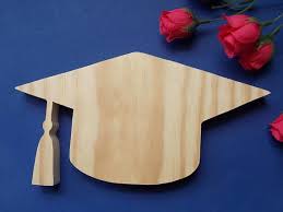 Graduation Cap Unfinished Diy Wood Decoration Wood Diy Wood Decor Wooden Decor