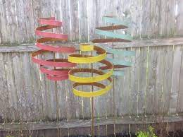 Decorative metal spiral garden stakes. Garden Ornament Yard Art Spiral Garden Stake Metal Spiral Stake Spiral Garden Ornament Spiral Sculpture Spiral Garden Unique Garden Art Metal Garden Art