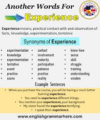 To a greater degree, more completely, more thoroughly | collins english thesaurus. Another Word For Experience What Is Another Synonym Word For Experience English Grammar Here