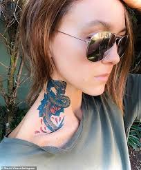 There is a tattooist i like and i always wanted to get a tattoo from him. Sharni Vinson Shocks Fans As She Debuts A Large Dragon Tattoo On Her Neck Culture Readsector
