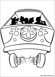 Scooby doo like an obedient dog. Coloriage Coloriage Du Van De Scooby Doo