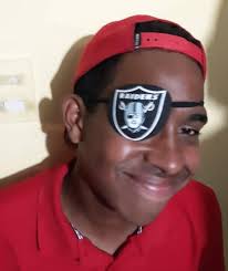OAKLAND RAIDERS Eye Patch: Handmade Cotton Adult Unisex Fashion Unique