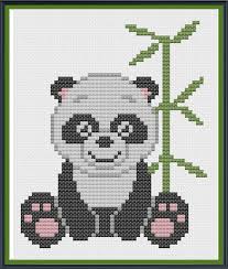 Free counted cross stitch patterns are easy to save and print out for use in creating lovely home decorations and gifts. Free Cross Stitch Pattern Cute Panda Tiny Modernist Cross Stitch Blog