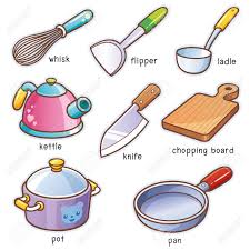 Vocabulario para no entrar despistado a un restaurante. Ilustracion De Vector De Vocabulario De Herramientas De Cocina De Dibujos Animados Ilustraciones Vectoriales Clip Art Vectorizado Libre De Derechos Image 81947417