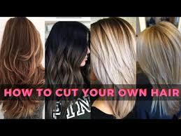 Put your head down by bending over and gather the hair at the top of your head. How To Perfectly Cut Your Own Hair With Layers Girl Boss Boutique
