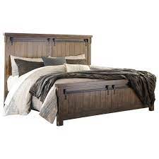 Feb 06, 2019 · butcher block has long been a staple in the kitchen, but the effie queen panel bed transforms it into something fresh and new in the bedroom. Signature Design By Ashley Lakeleigh Queen Panel Bed With Barn Door Style Hardware Wayside Furniture Panel Beds