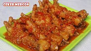 Resep Ceker Mercon Ide Makanan Resep Resep Masakan