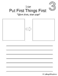 You know what i mean? Leader In Me Habit 3 Activity Put First Things First Put First Things First Leader In Me Teaching Habits