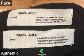 Off White Fake Vs Real Guide Main Label Neck Tag Legit Check App Off White Off White Clothing Labels #nike #sneakerhead #offwhite this is for educational purposes only. off white fake vs real guide main