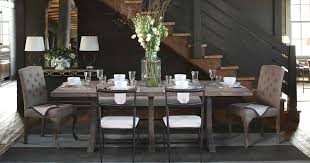 Nilejohnson.com transitional dining room with tropical accents. Dining Room Decorating Ideas Mix And Match Table And Chairs