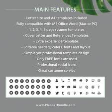 They're also easy to create, as you simply enter your job information, starting with your current or most recent position and working your way backward. Editable Modern Resume Template Job Winning Cv Template Professional Word Resume Design College Students Interns Fresh Graduates Professionals Plannerbundle Com