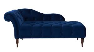 Ofm uno series lounge chair blue jay/blue (navy). Samuel Tufted Roll Arm Chaise Lounge Navy Blue Walmart Com Walmart Com