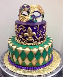 New Orleans Themed Birthday Cakes Weddings Gambino S Bakery King Cakes Mardi Gras Cake Masquerade Cakes Mardi Gras Wedding