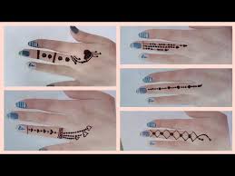 Lihat 30 inspirasi corak henna tangan simple yang pasti dapat memukau sesiapa yang melihatnya. Tutorial Henna Simple Henna Simple Untuk Pemula Henna Jari Youtube
