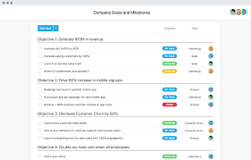 Business Goals And Objectives Template Asana Goals Template Company Goals Business Goals