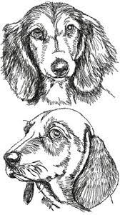 This is a digital file to be downloaded to your. Advanced Embroidery Designs Dachshund Set