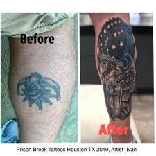 Due to a political conspiracy, an innocent man is sent to death row and his only hope is his brother, who makes it his mission to deliberately get himself sent to the same prison in order to break the both of them out, from the inside. Prison Break Tattoos 330 Photos 55 Reviews Tattoo 5306 Washington Ave Houston Tx Phone Number