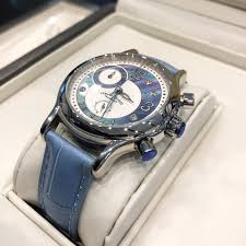 Armand Nicolet Su Instagram Quartz Movement With Chronograh Functions Calibre Eta 251 272 Guilloche Decorated Dial With Mother Of Pearl Set With 4 Diamond