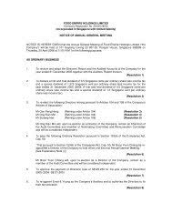 Permata bonda empire sdn bhd. Notes To The Financial Statements Food Empire Holdings Limited