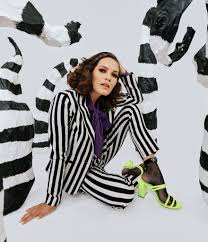 Beetlejuice Black And White Striped Suit Pin On Clothes