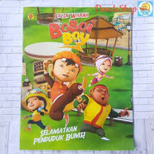 Boboiboy Salin Warna Seri Buku Mewarnai Oopredoo Boboi Boy Shopee Indonesia