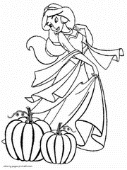 Print girls coloring pages for free and color our girls coloring ️! Disney Halloween Printable Coloring Pages