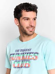 POLERA ROBERT LEWIS CUELLO REDONDO PRINT