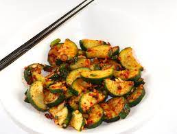 Wasser und reismehl in einen topf geben und aufkochen. Korean Zucchini Side Dish Explore Cook Eat