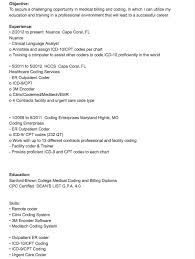medical coder resume sample danetteforda