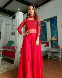 Bepanaah Indian Fashion Dresses Red Colour Dress Indian Gowns Dresses