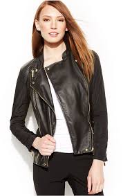 Macy S Calvin Klein Faux Leather Moto Jacket Blazer Jackets For Women Faux Leather Moto Jacket Fashion