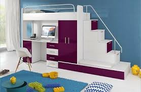 With the summer visiting season on its way, here are some ways to maximize sleeping space and living room, too. Children Kids High Sleeper Bunk Bed Storage Desk Wardrobe Space Saver Kmr5 Ebay