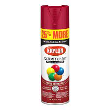 Krylon Colormaster Paint Primer Gloss Cherry Red 15 Oz Walmart Com Walmart Com