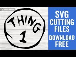 Get 50% off when you spend $ 10.00 or more. Thing 1 Svg Free Silhouette Cameo Free Vector Files Instant Download Shirt Design Kids Svg Funny Svg Png Dxf Eps Free Cut Files 0280 Freesvgplanet