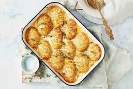 Creamy Hasselback Potato Bake Recipe