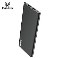 Baseus 10000mah Power Bank For Iphone X 8 7 6 6s Ultra Thin Dual Usb Powerbank For Xiaomi Mobile Phone External Battery Charger Power Banks External Batter