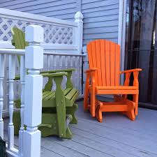 Fanback Gliders Relaxing Backyard Amish Furniture Outdoor Chairs