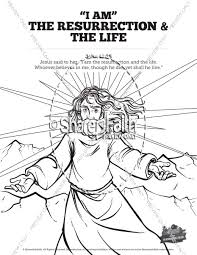 She opened up the coloring book expecting to find jesus and instead found expletives and references to sex! John 11 I Am The Resurrection And The Life Sunday School Coloring Pages Sunday School Coloring Pages