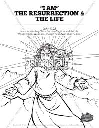 She opened up the coloring book expecting to find jesus and instead found expletives and references to sex! John 11 I Am The Resurrection And The Life Sunday School Coloring Pages Sunday School Coloring Pages