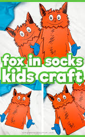 This is a quick, fun dr. Fox In Socks Paper Bag Puppet Craft Free Template