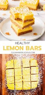Healthy Lemon Bars Easy Lemon Bar Recipe Clean Delicious Recipe In 2020 Lemon Bars Healthy Lemon Bars Recipe Lemon Bars Easy