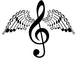 Music notes clipart black and white. Treble Clef Drawing Winged Treble Clefblacksmithnwizard Silhouette Music Notes Clipart 1024x768 Wallpaper Teahub Io