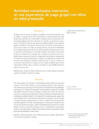 Juego de la oca en física de partículas. Pdf Actividad Comunicativa Interactiva En Una Experiencia De Juego Grupal Con Ninos En Edad Preescolar