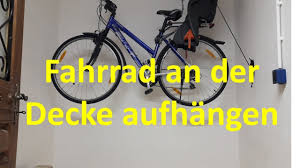 Dann bau dir eine fahrrad halterung fahrrad aufhängen fahrrad aufbewahrung fahrradabstellraum. Fahrrad An Der Decke Aufhangen Fischer Fahrradlift Youtube