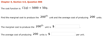 Average cost (ac), also known as average total cost (atc), is the average cost per unitof output. Answered The Cost Function Is C Q 5000 50g Bartleby