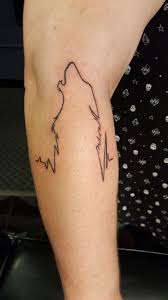 Heartbeat Wolf Simple Tattoo Simple Wolf Tattoo Wolf Tattoo Tattoo Work