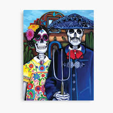 This, basically, is a technique where you are not allowed to use water or any solvent to blend paint colors with. Mexican Canvas Prints Redbubble