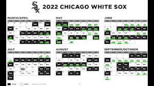 2022 Chicago White Sox Schedule Youtube