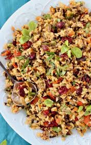 Starting at 1 short edge, roll up meat around stuffing and secure with toothpicks. Thanksgiving Wild Rice Pilaf Recipe Veggie Society